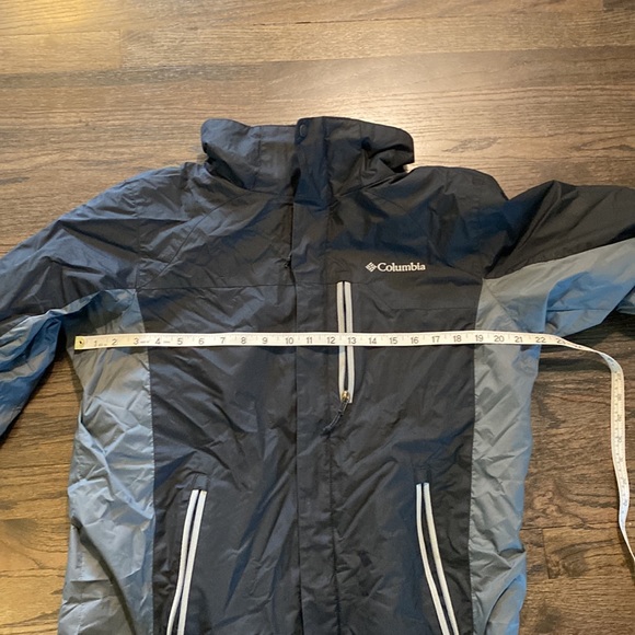Columbia Interchange Jacket Coat Gray Black Medium M EUC - Picture 6 of 7